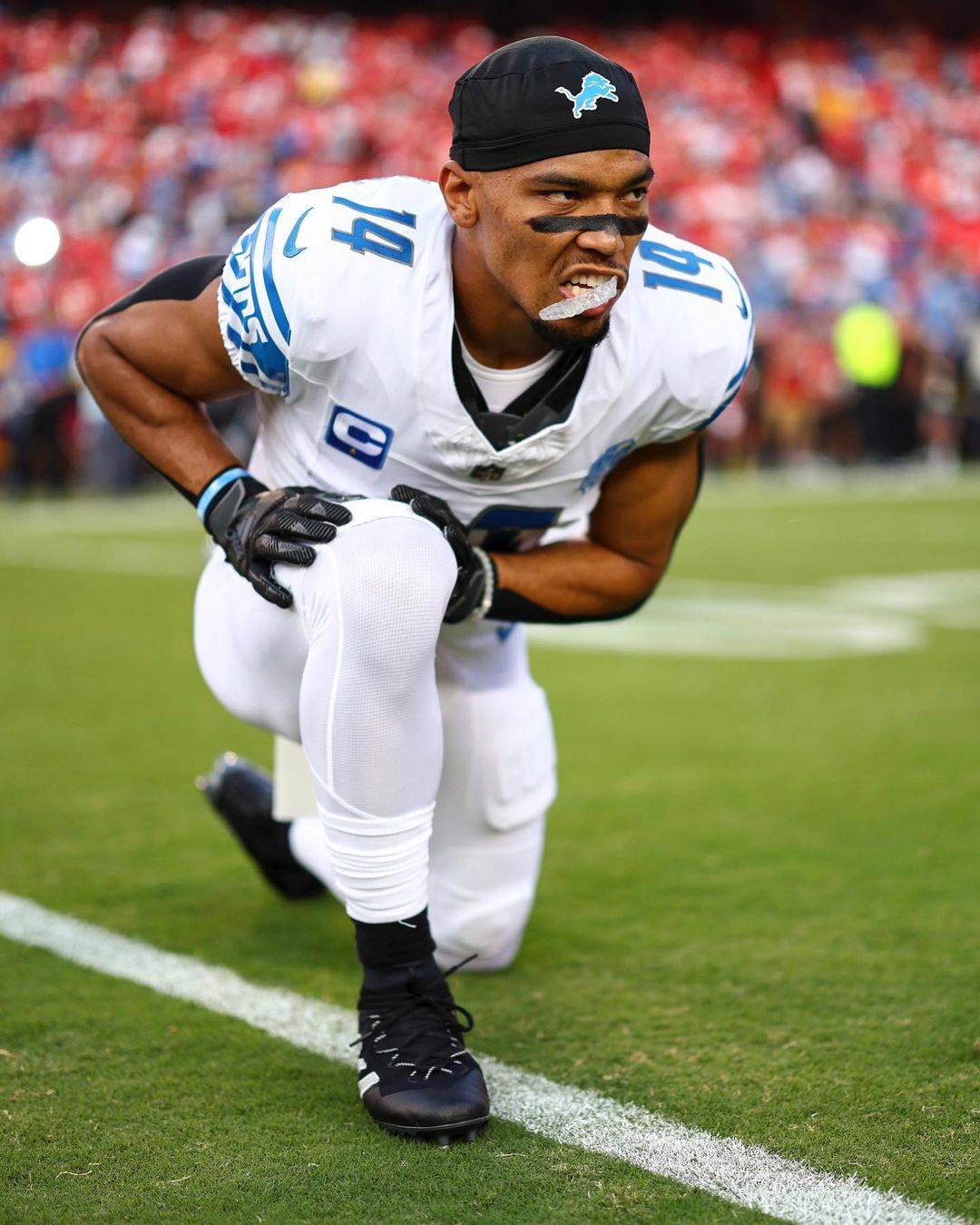 AMON-RA ST. BROWN, FOOTBALL ANKLE BRACES