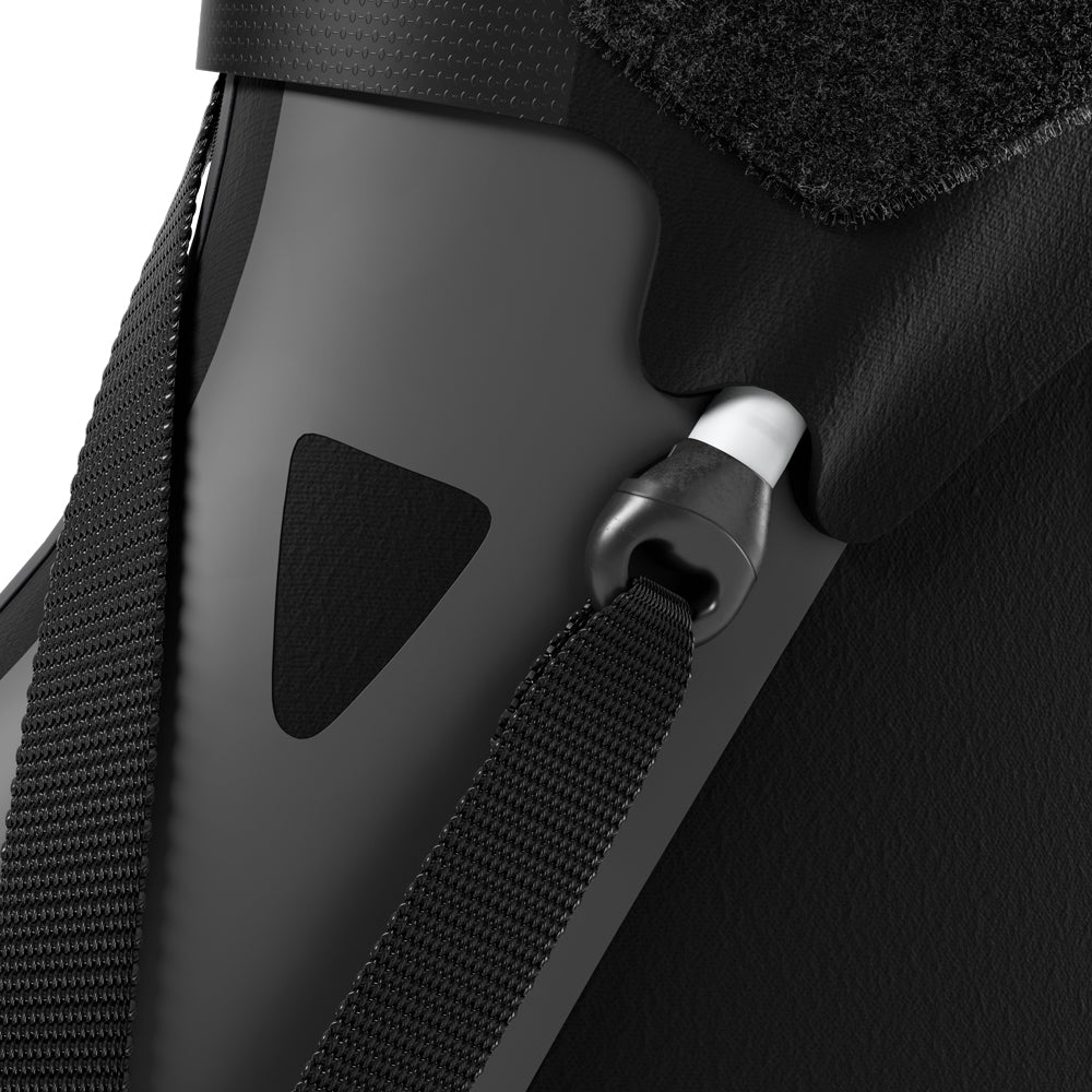 Close up ankle stabilizer: The BetterGuard 3.0 best ankle brace for sports ankle support. #color_black