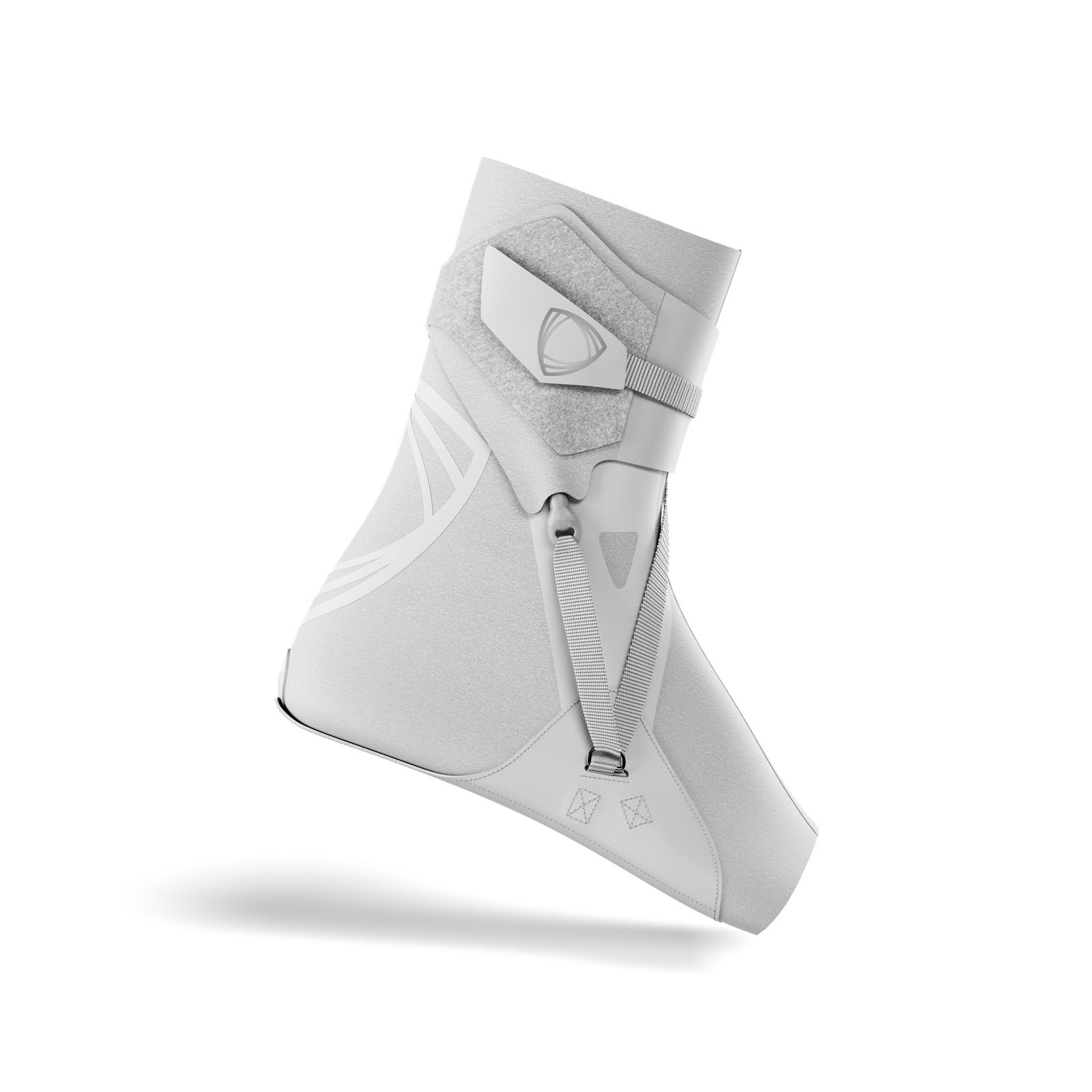 White ankle brace: The BetterGuard 3.0 best ankle brace for sports ankle support. Lateral side view for lateral ankle sprains. #color_white