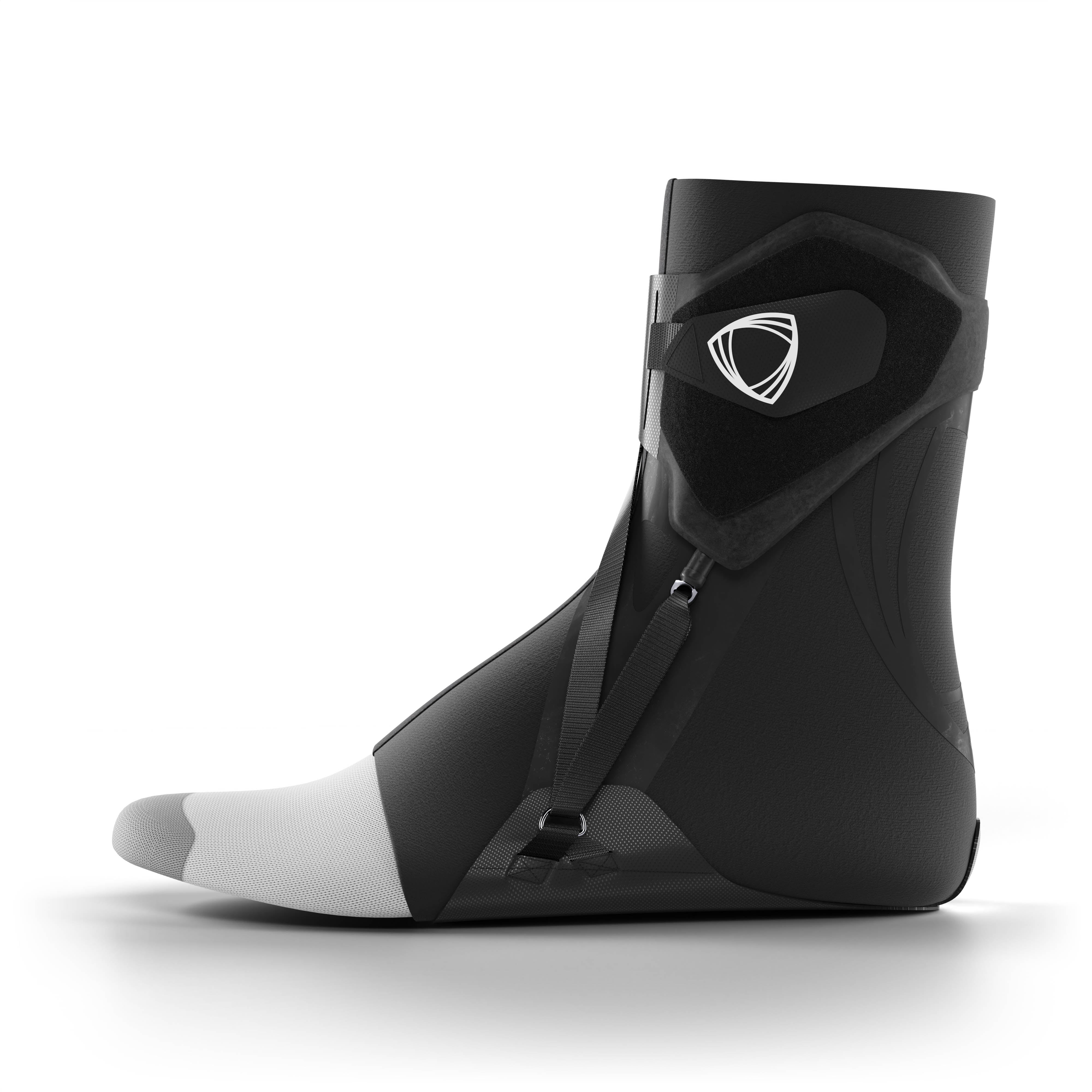 The best ankle brace for all sports ankle support. Lateral side view. #color_black