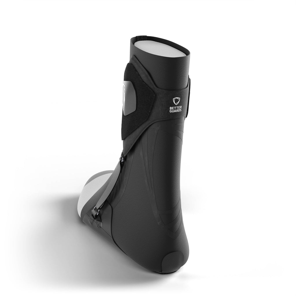 The best ankle brace for all sports ankle support. Back 3/4 view. #color_black