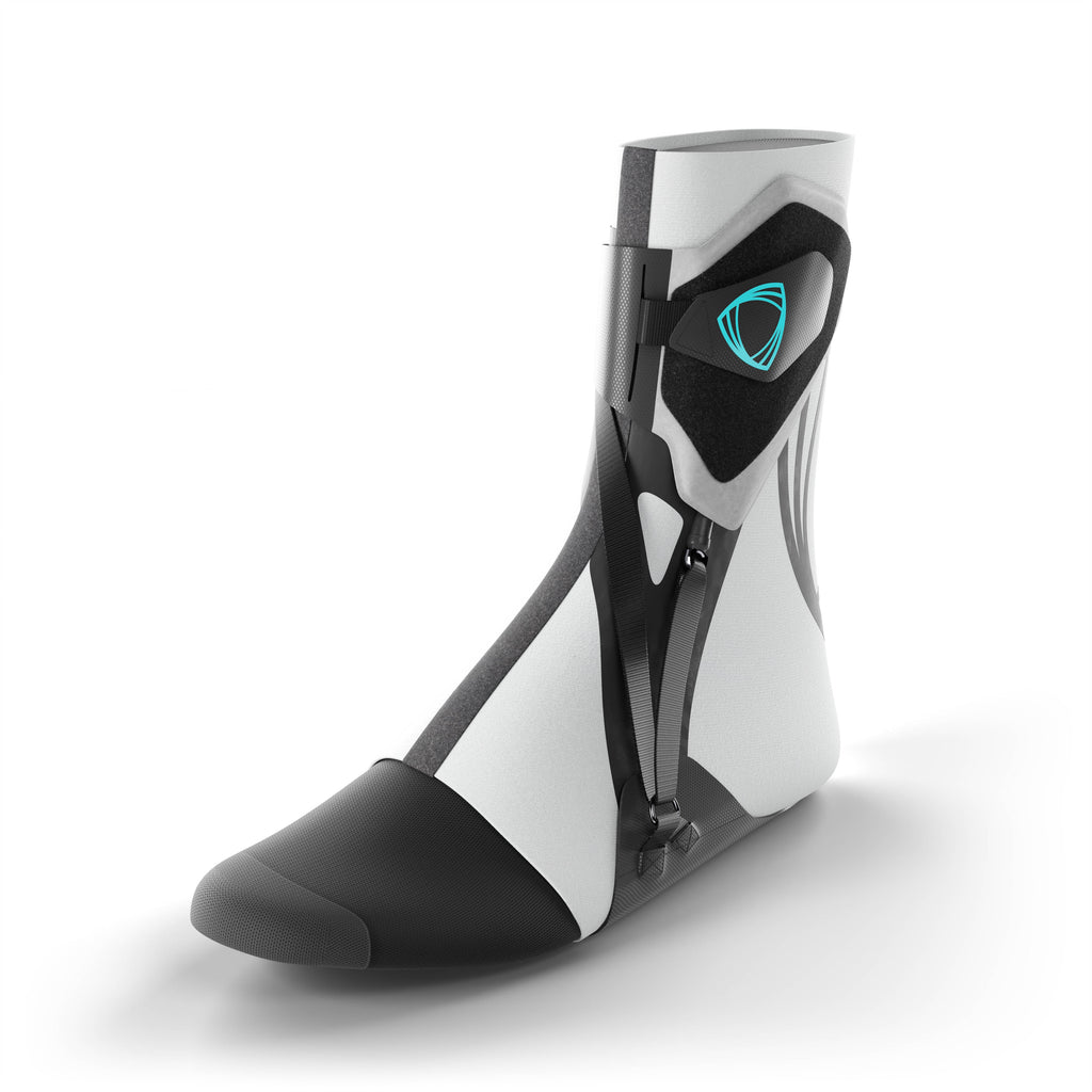 The best ankle brace for all sports ankle support. 3/4 view. #color_gray