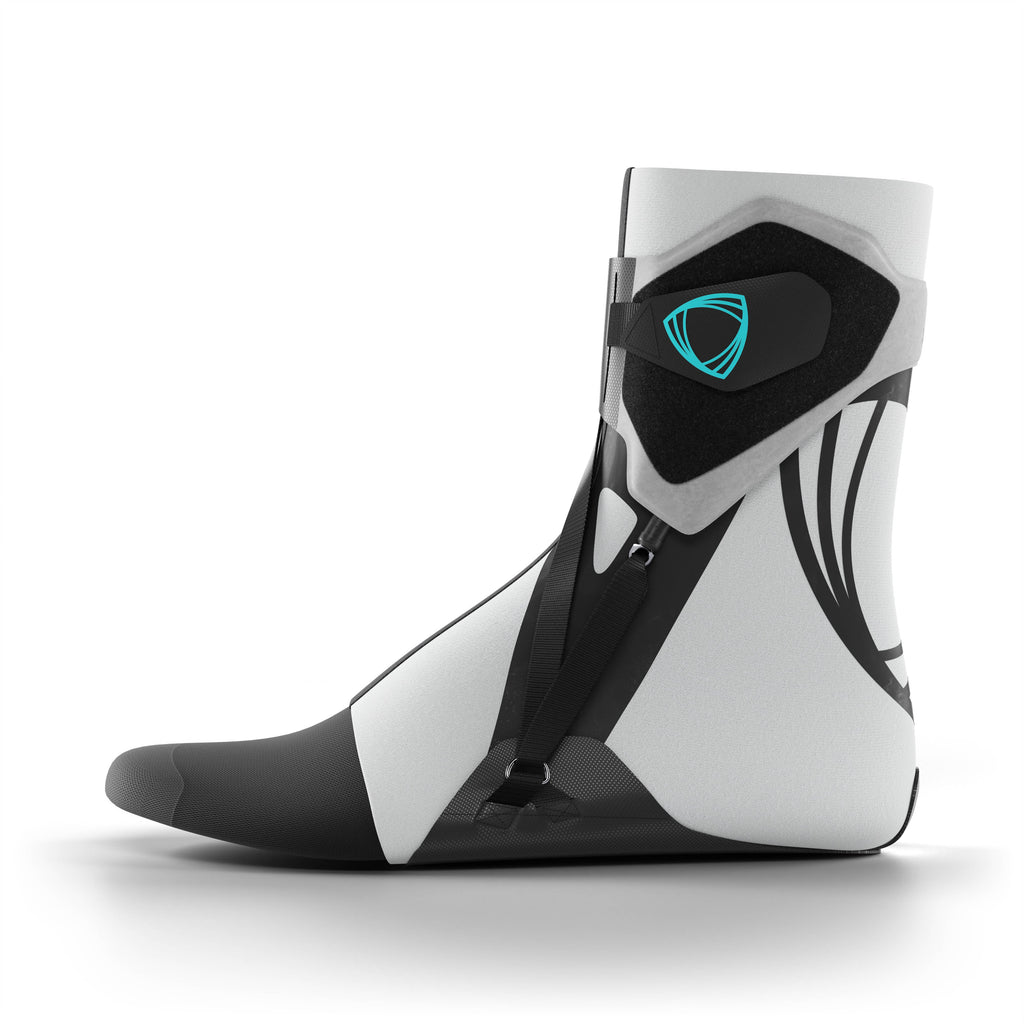 The best ankle brace for all sports ankle support. Lateral side view. #color_gray