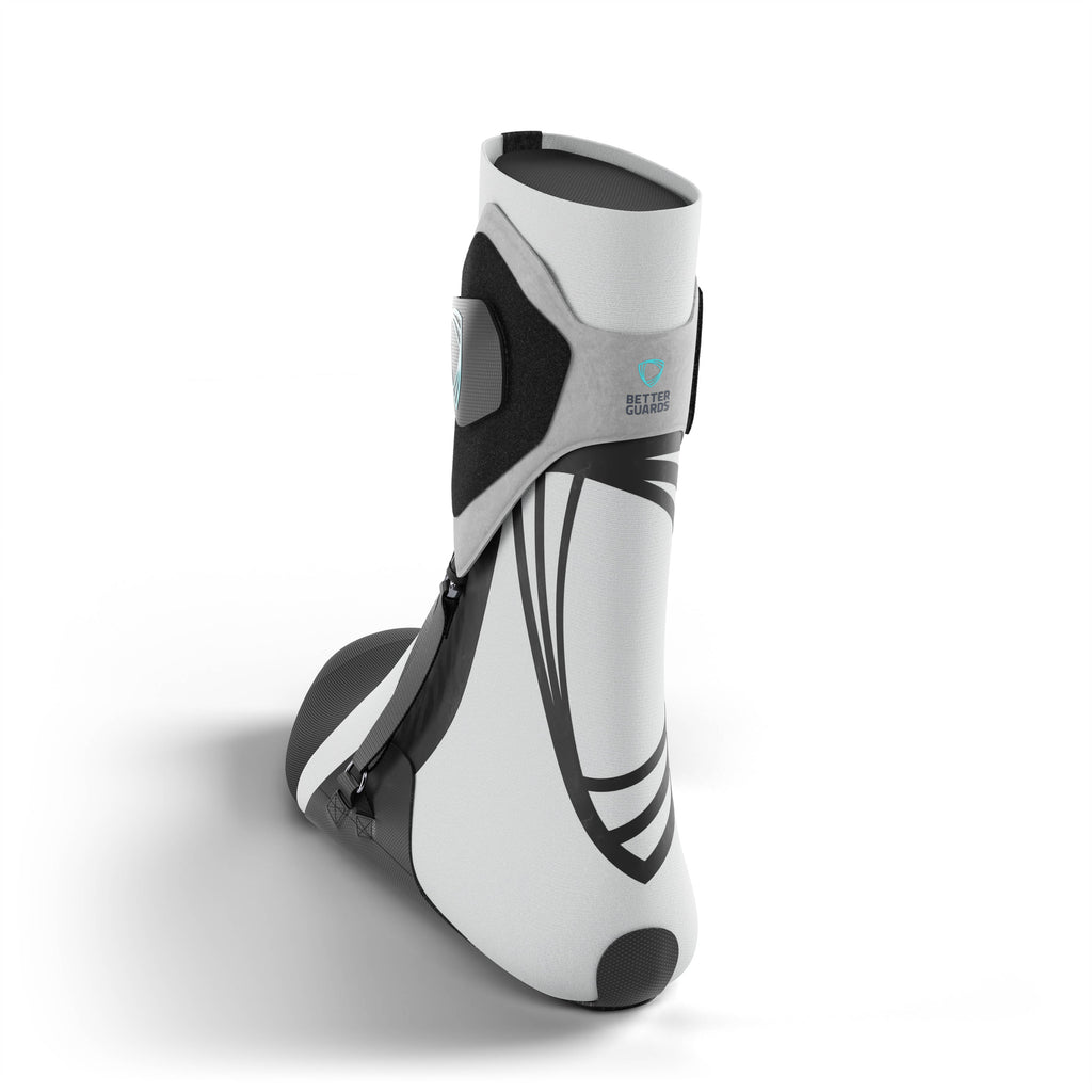 The best ankle brace for all sports ankle support. Back 3/4 view. #color_gray